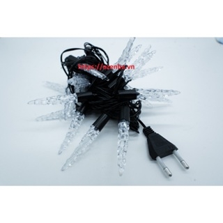 Dây đèn Led dài 4m hình cây tuyết trang trí Noel, Tết, nháy nhiều màu