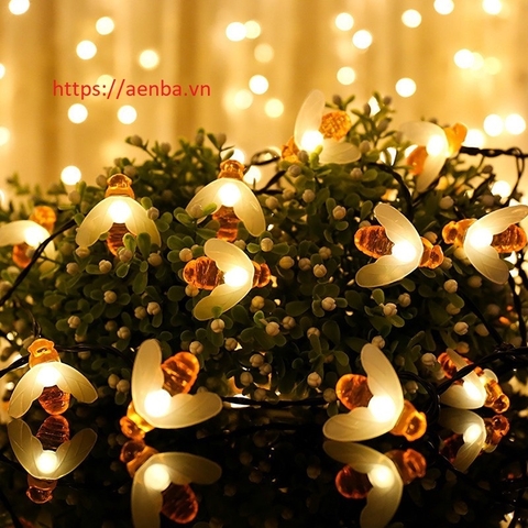 Dây Đèn Led Trang Trí Hình Con Ong, trang trí vườn cây, tiểu cảnh, decor