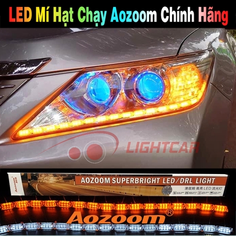 Led Mí Hạt Chạy Aozoom Chính Hãng , Led Mí Hiệu Ứng AUDI , Đèn Led Daylight