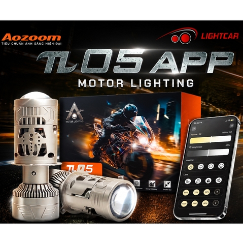 Bi Cầu Mini H4 Aozoom π05 Chỉnh Màu, Aozoom Pi05 APP