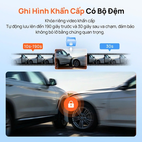Camera Hành Trình 70mai A210 Ghi Hình Trước Sau