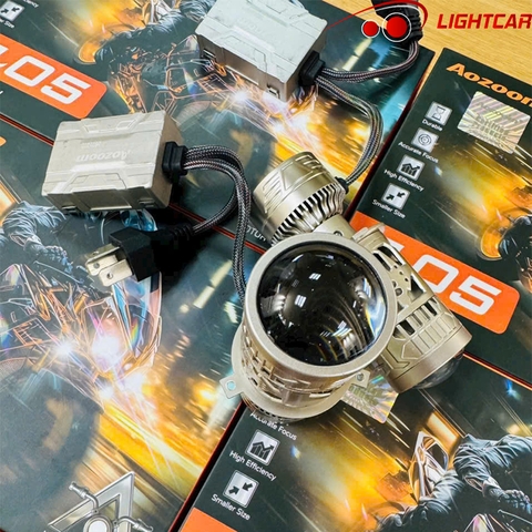 Led Bi Cầu Mini H4 Aozoom π05 , Bi Cầu Aozoom Pi05 Chính Hãng