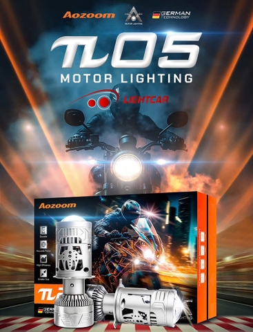 Led Bi Cầu Mini H4 Aozoom π05 , Bi Cầu Aozoom Pi05 Chính Hãng