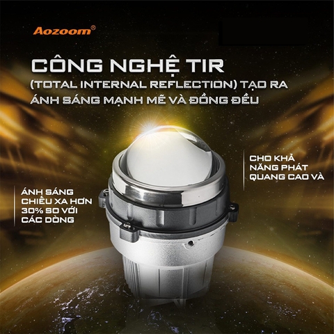 Bi LED Gầm WASP AOZOOM Chính Hãng