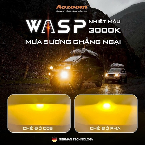 Bi LED Gầm WASP AOZOOM Chính Hãng