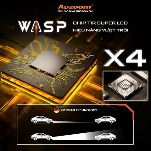 Bi LED Gầm WASP AOZOOM Chính Hãng