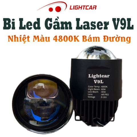 Bi Led Gầm Có Laser V9L , Nhiệt Màu 4800K Siêu Bám Đường