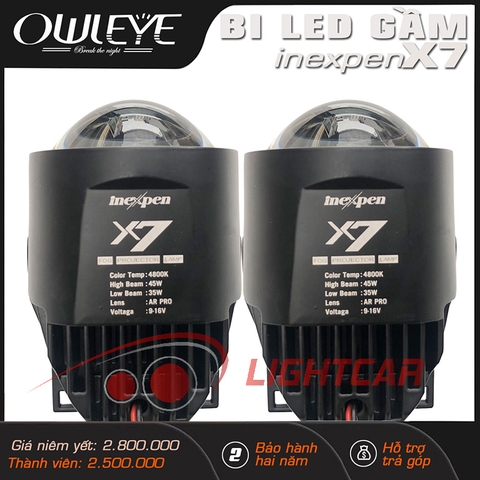 Bi Led Gầm Owleye INEXPEN X7 Nhiệt Màu 4800K