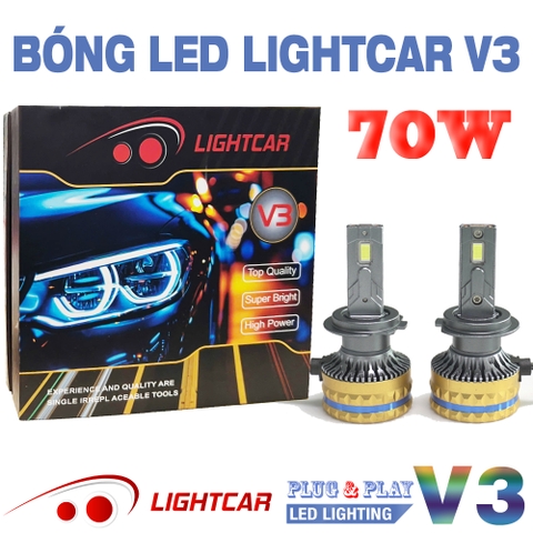 Bóng Led LIGHTCAR V3 70W Đủ Các Chân Bóng