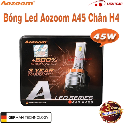 Bóng Led Aozoom A45 Chân H4 Chính Hãng