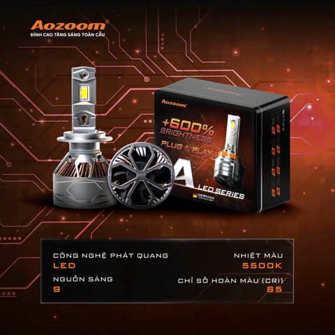Bóng Led Aozoom A85 Chính Hãng , Đủ Các Chân Bóng