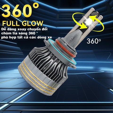 BÓNG LED SIÊU PHA S9 PRO 100W CHÂN H4