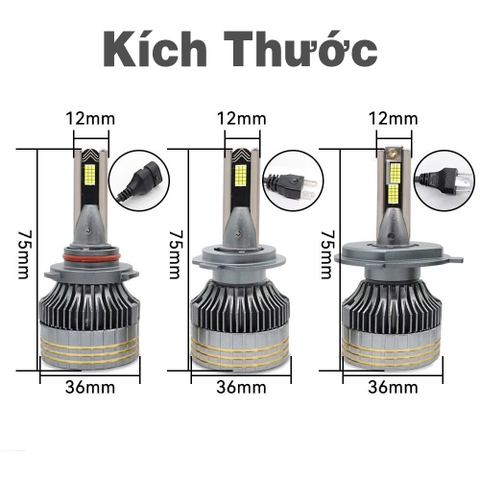 BÓNG LED SIÊU PHA S9 PRO 100W CHÂN HB3 9005
