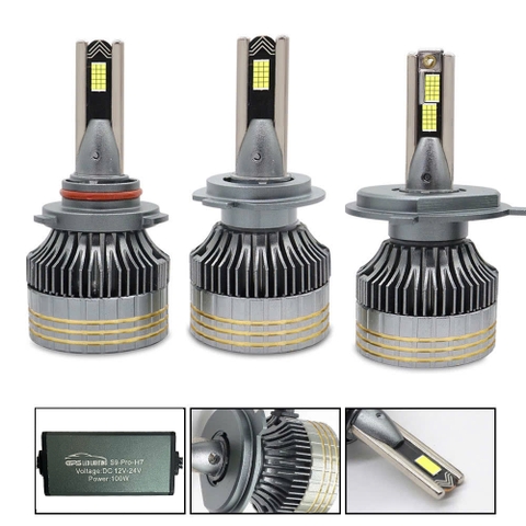 BÓNG LED SIÊU PHA S9 PRO 100W CHÂN HB3 9005