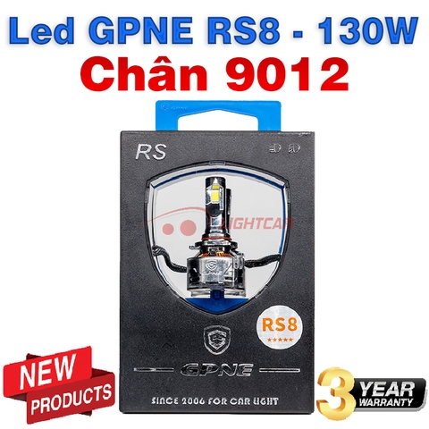 Bóng Led Tăng Sáng GPNE RS8 Chân 9012 130W Chính Hãng
