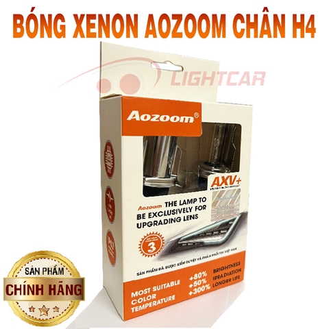 Bóng Đèn Xenon Aozoom Chân H4 Chính Hãng