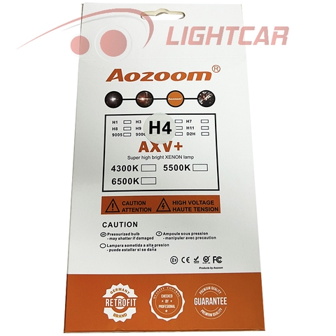 Bóng Đèn Xenon Aozoom Chân H4 Chính Hãng