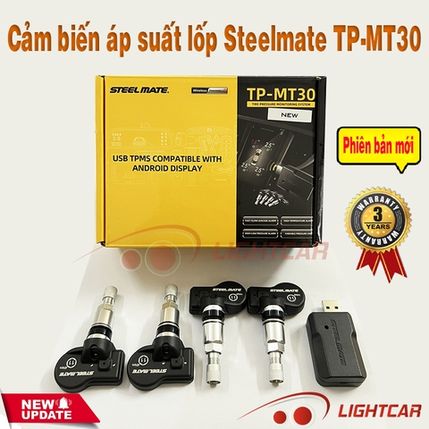 Cảm biến áp suất lốp Steelmate TP-MT30 tích hợp màn hình Android