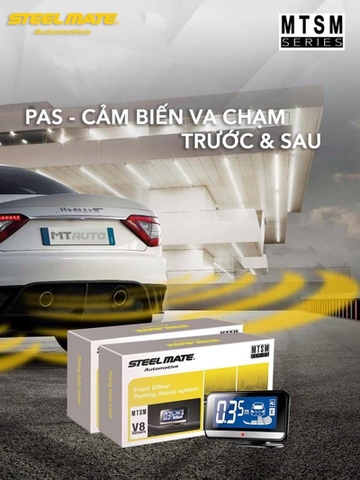 Cảm biến lùi STEELMATE 8 mắt MTSM-V8 chính hãng