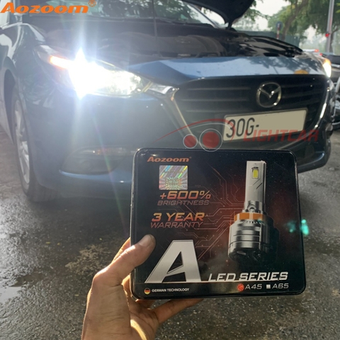 Bóng Led Aozoom A45 Chân H11 Chính Hãng