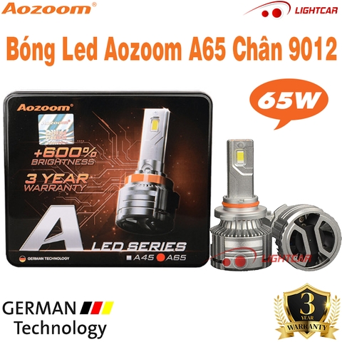 Bóng Led Aozoom A65 Chân 9012 Chính Hãng