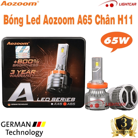 Bóng Led Aozoom A65 Chân H11 Chính Hãng