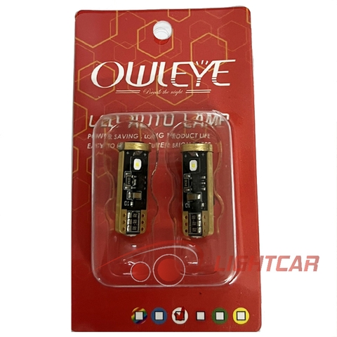 Đèn Led Demi , Đèn Trần, Đèn Soi Biển Ô Tô Xe Máy OWLEYE Chân T10 Chính Hãng
