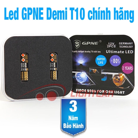 Đèn Led Demi T10 GPNE chính hãng Có Canbus , Bảo Hành 3 Năm