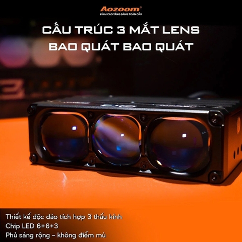 Đèn Bi Led Trợ Sáng AOZOOM EX3 Chính Hãng