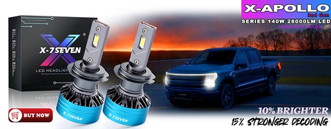 Đèn Led X7Seven Chân H7 70w X-Apollo Siêu Sáng