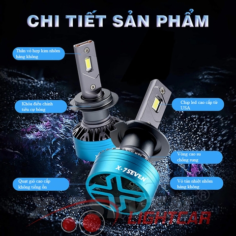 Đèn Led X7Seven Chân H11 70w X-Apollo Siêu Sáng