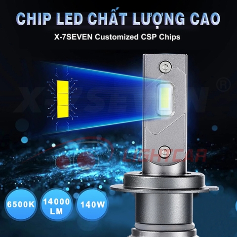 Đèn Led X7Seven Chân H11 70w X-Apollo Siêu Sáng