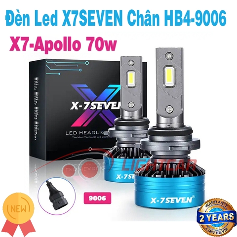 Đèn Led X7Seven Chân HB4-9006 70w X-Apollo Siêu Sáng