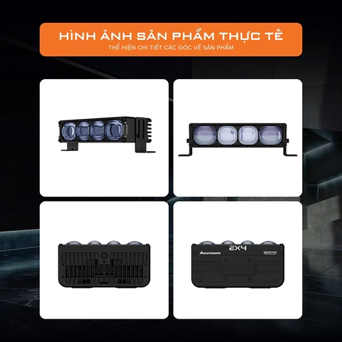 Đèn Bi Led Trợ Sáng AOZOOM EX4 Chính Hãng