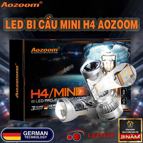 Led Bi Cầu Mini Aozoom H4 Chính Hãng