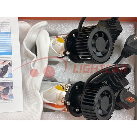 Đèn Pha Led Bi Cầu Mini T9 Cao Cấp H4 Bản 2024 Cho Ô Tô Xe Máy