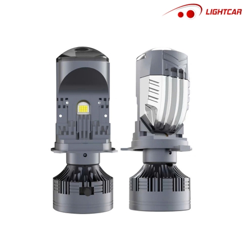 Bi Led Mini H4 LightCar V7 Plus 120W , Siêu Sáng Cho Xe Con 12V Và Xe Tải 24V