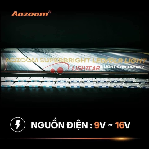 Led Mí Hạt Chạy Aozoom Chính Hãng , Led Mí Hiệu Ứng AUDI , Đèn Led Daylight