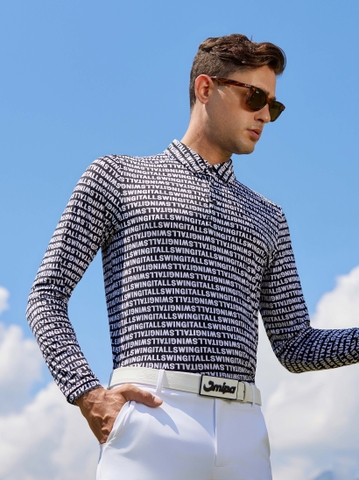 Jonas Top - Men's Long Sleeve Golf Shirt