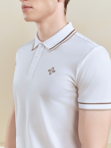 Clinton Top - Men’s Golf Polo Shirt (White)