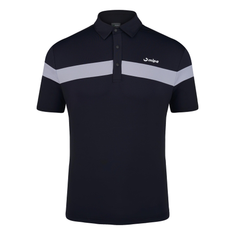 Lauren Top - Men’s Golf Polo Shirt (Black Grey)