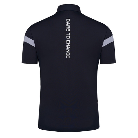 Lauren Top - Men’s Golf Polo Shirt (Black Grey)