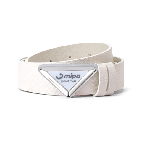 Men Triangle Belt - White