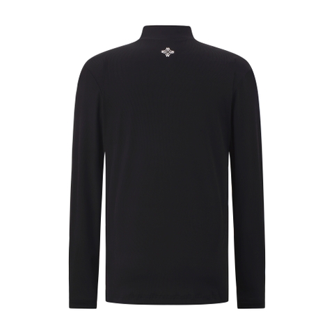 Louis Top - Men's Long Sleeve Golf Shirt (Black)