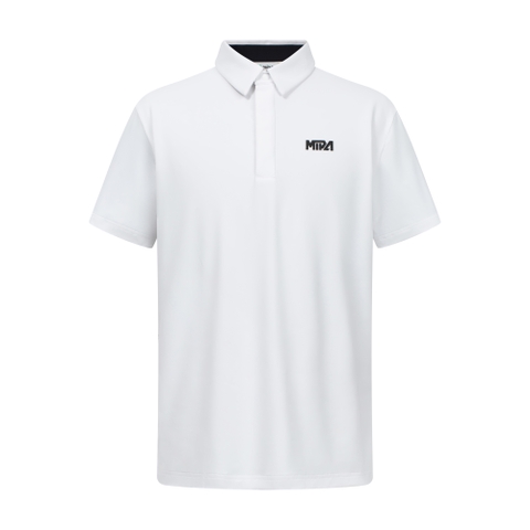 White Elias Top - Men’s Golf Polo Shirt