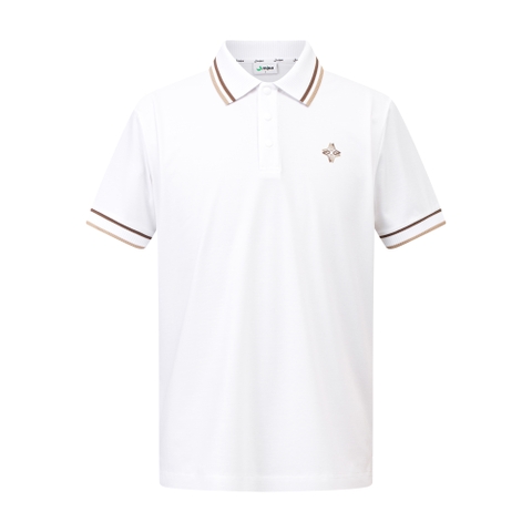 Clinton Top - Men’s Golf Polo Shirt (White)