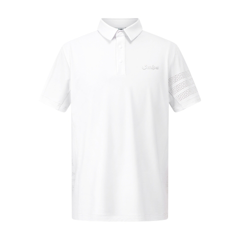 Bernie Top - Men’s Golf Polo Shirt (White)