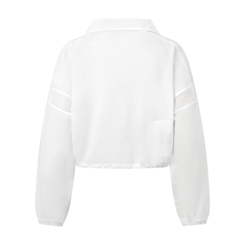 Farah Jacket - Women's Golf Jacket (White Blue)