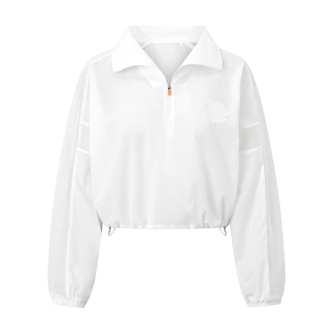 Farah Jacket - Women's Golf Jacket (White Orange)