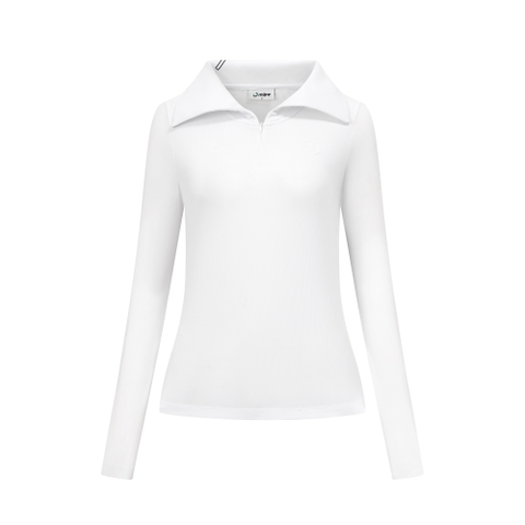 Nomi Top - Women's Long-sleeved Golf Shirt (White)